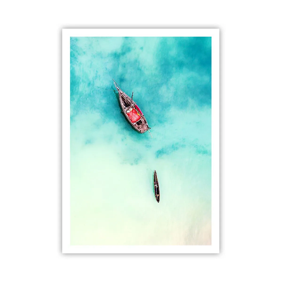 Poster - Denn an den Stränden von Sansibar, wenn der Wasserüberschuss ... - 70x100 cm