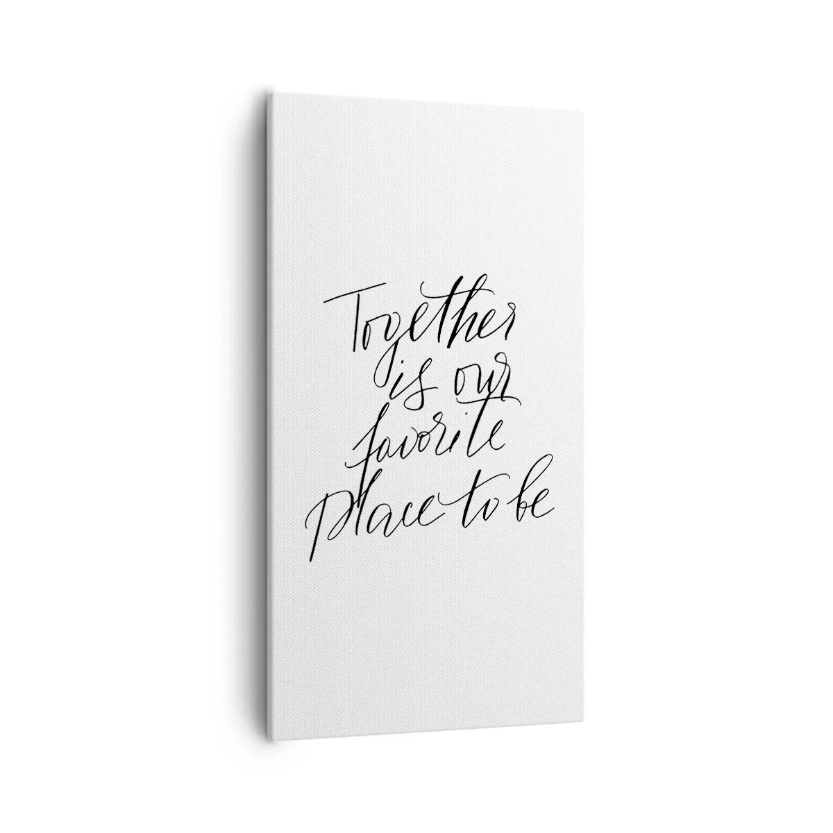 Bild auf Leinwand - Leinwandbild - Fühlst du das auch? - 55x100 cm