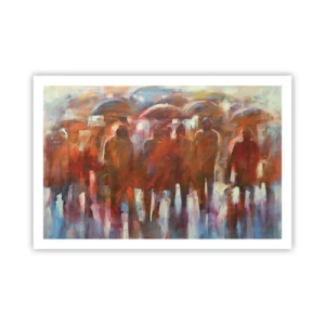 Poster - Auch bei Regen und Nebel - 91x61 cm