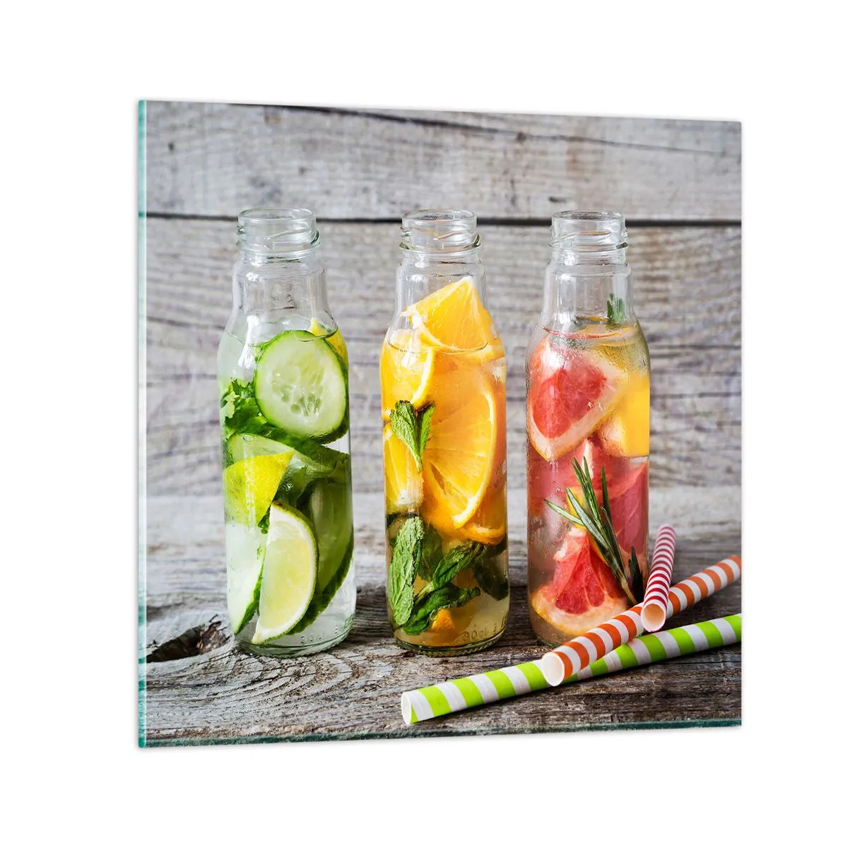Glasbild - Bild auf glas - Von Natur aus gesund - 30x30 cm
