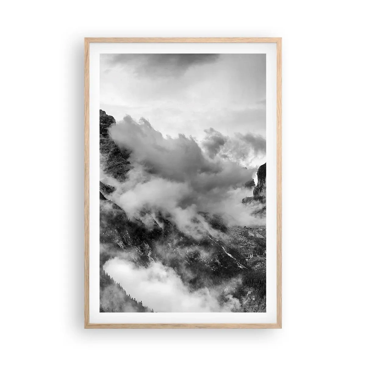 Poster in einem Rahmen aus heller Eiche - Schön und grausam - 61x91 cm