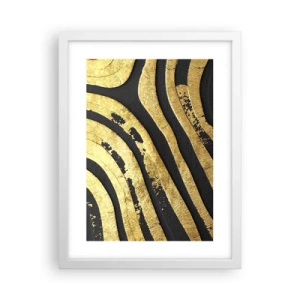 Poster in einem weißen Rahmen - Alles fließt - 30x40 cm