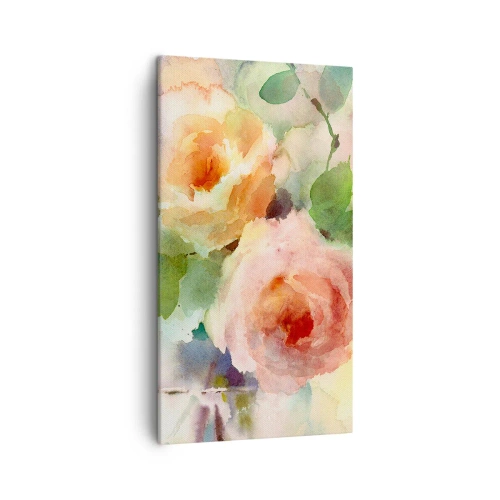 Bild auf Leinwand - Leinwandbild - Zart wie Aquarell - 45x80 cm