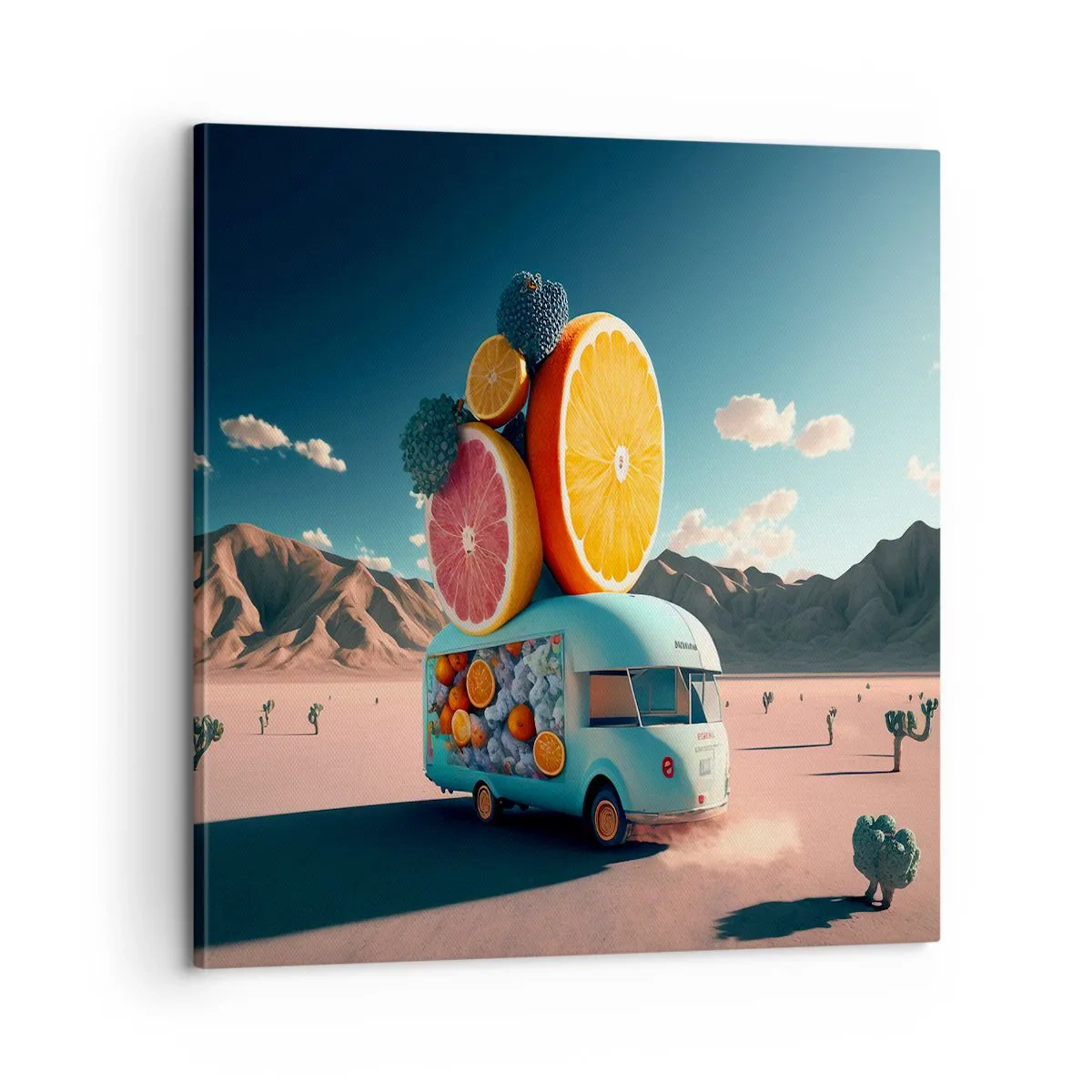 Bild auf Leinwand - Leinwandbild - Geschmack von Urlaub - 60x60 cm