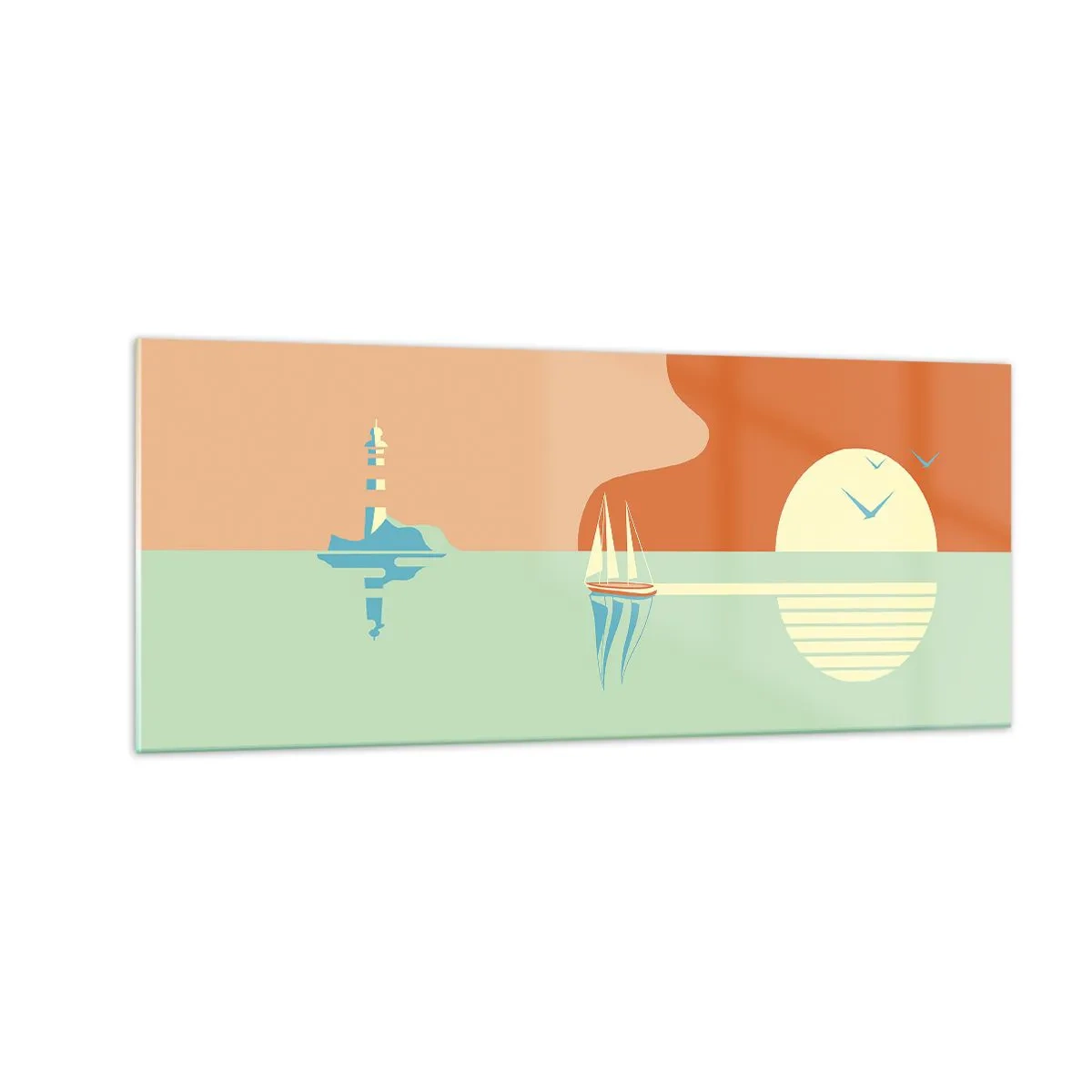 Glasbild - Bild auf glas - Die perfekte Meereslandschaft - 100x40 cm