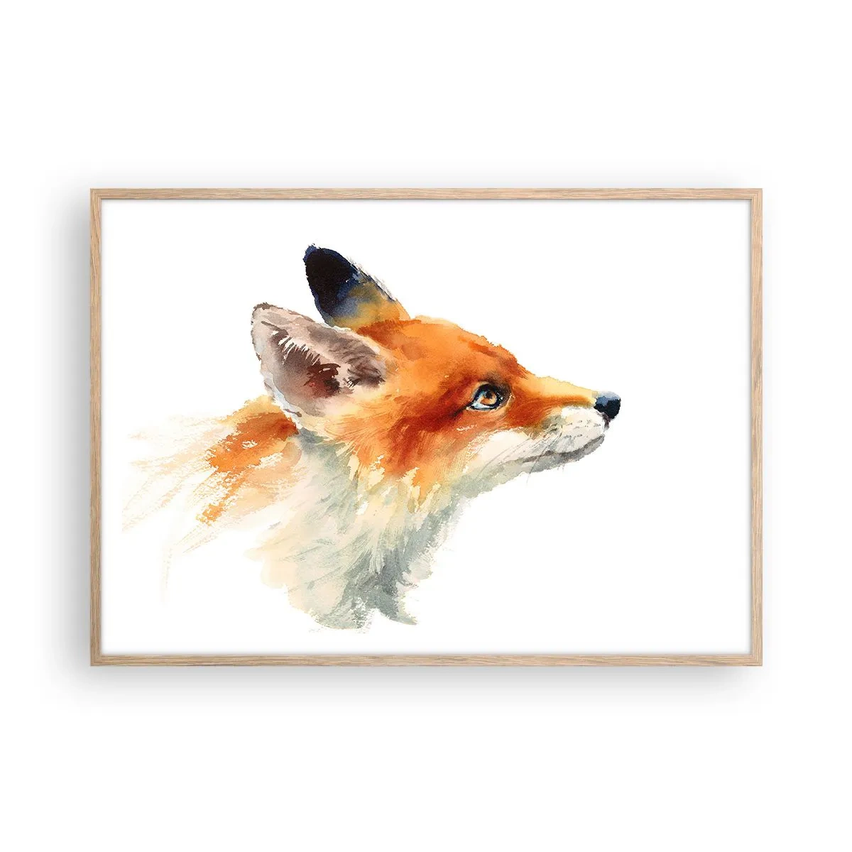 Poster in einem Rahmen aus heller Eiche - Man kann nie vorsichtig genug sein - 100x70 cm