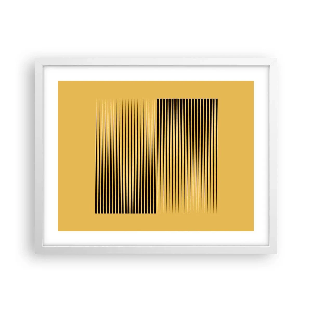 Poster in einem weißen Rahmen - Quadratur der Gegensätze - 50x40 cm