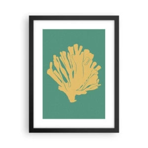 Poster in einem schwarzem Rahmen - Unterwasserwaldbusch - 30x40 cm