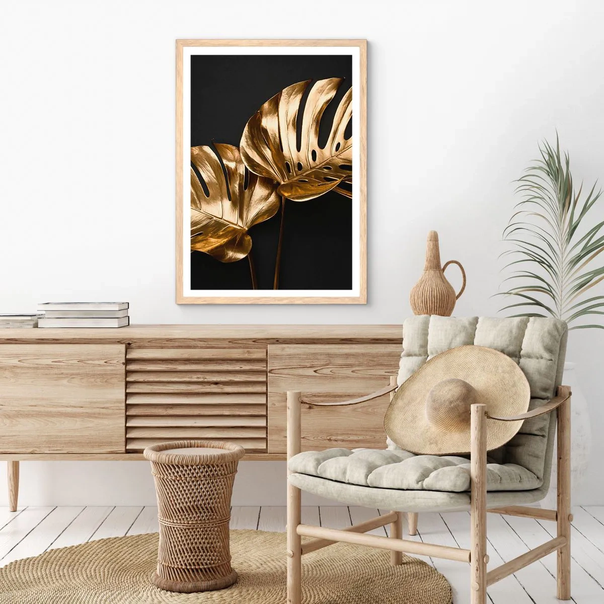 Poster in einem Rahmen aus heller Eiche - Die Schätze der Natur - 70x100 cm