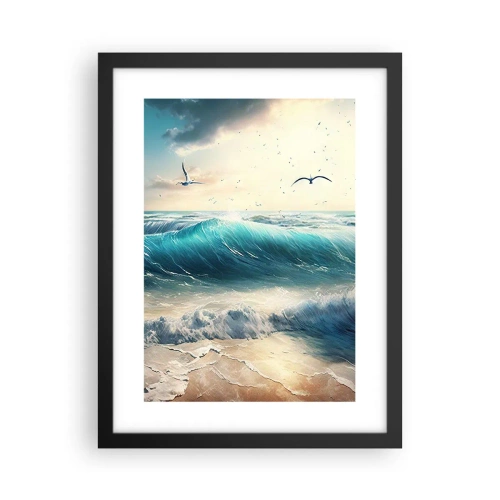 Poster in einem schwarzem Rahmen - Es summt nur für dich - 30x40 cm