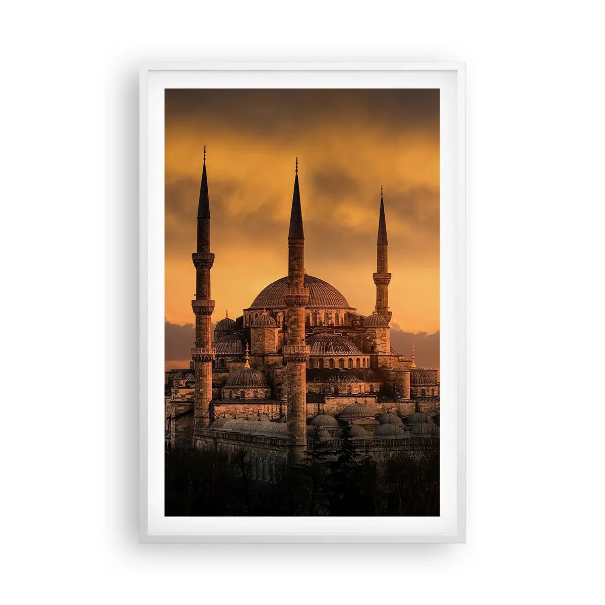 Poster in einem weißen Rahmen - Gott ist großartig - 61x91 cm