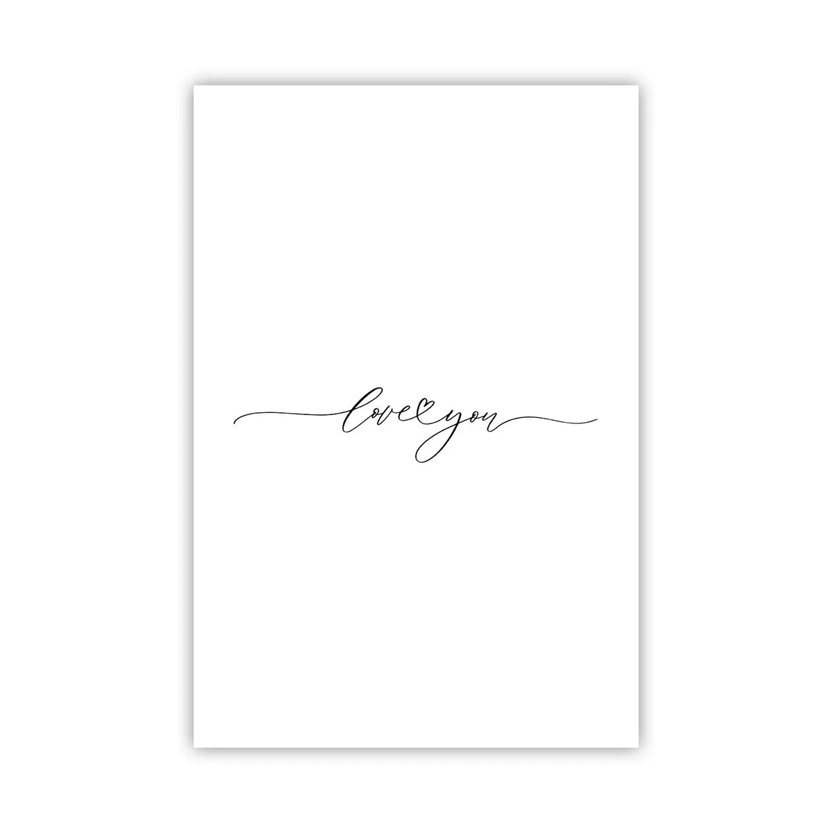 Poster - Schwarz auf weiß - 61x91 cm