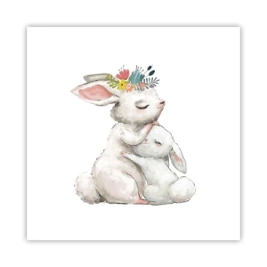 Poster - Bei Mama ist's am schönsten - 40x40 cm