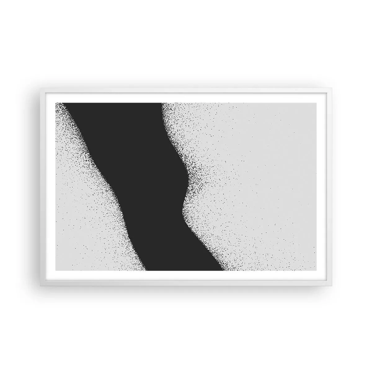 Poster in einem weißen Rahmen - Flüssiges Gleichgewicht - 91x61 cm