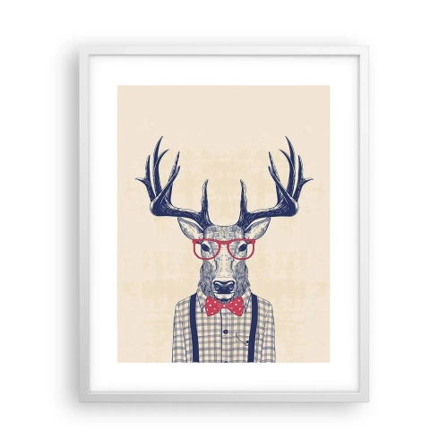 Poster in einem weißen Rahmen - Eine lustige Extravaganz - 40x50 cm