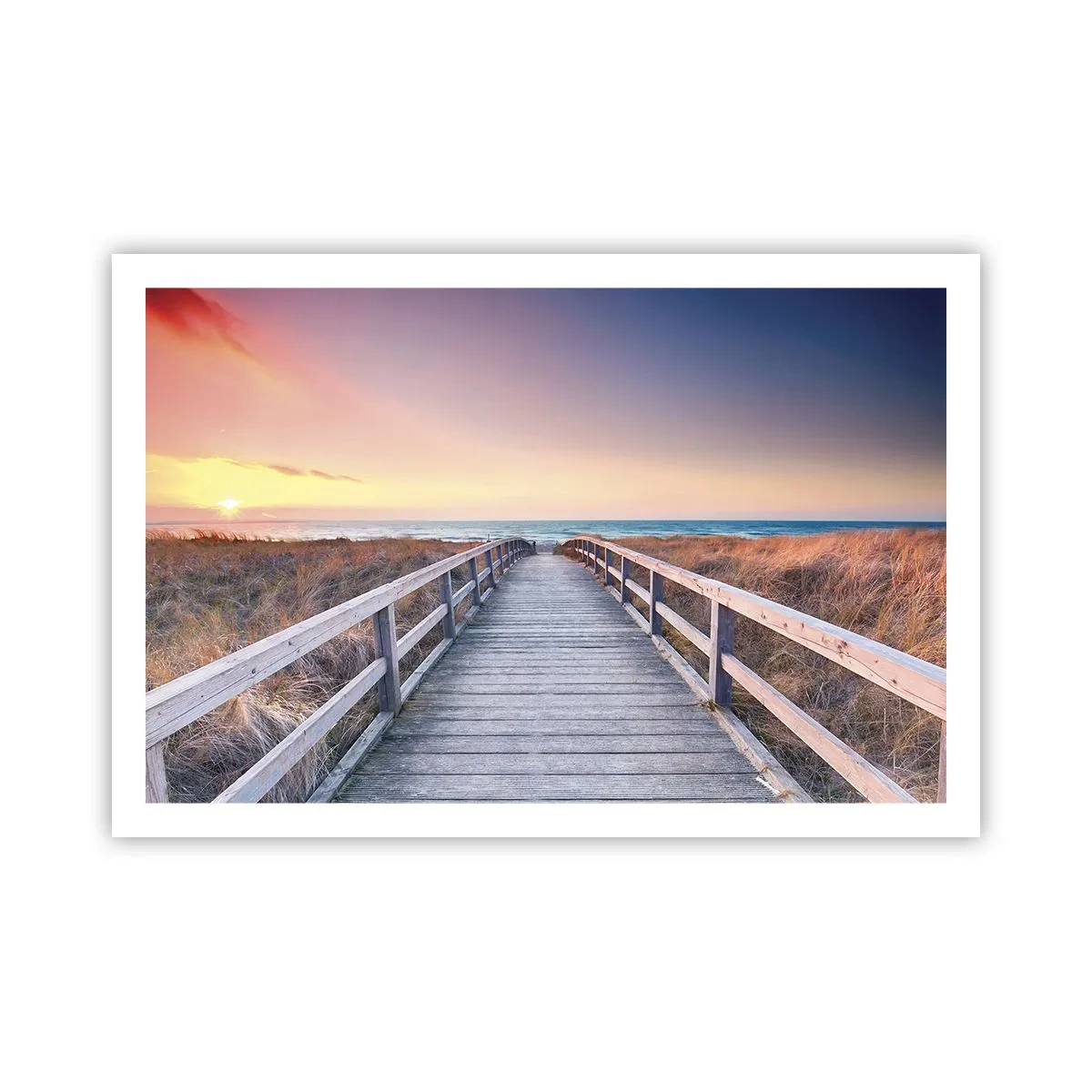 Poster - Baltische Abend-Aurora - 91x61 cm