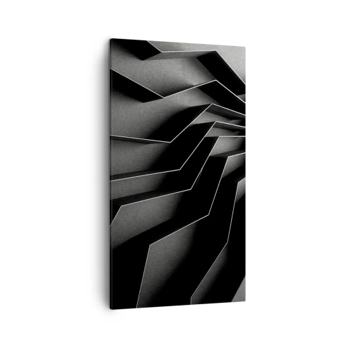 Bild auf Leinwand - Leinwandbild - Räumliche Ordnung - 45x80 cm