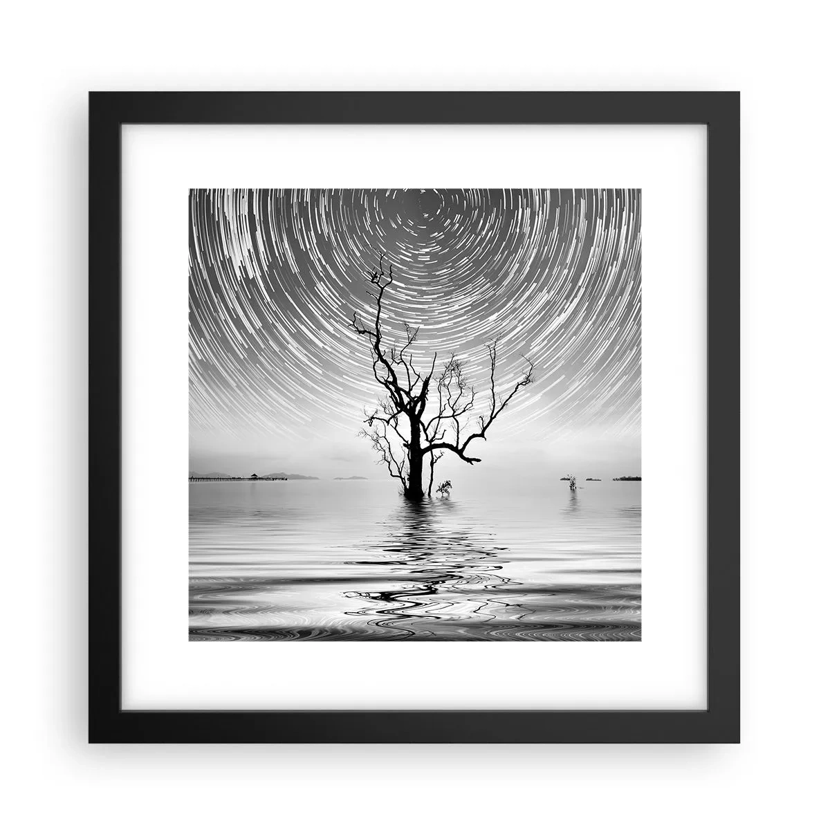 Poster in einem schwarzem Rahmen - Eine Sinfonie der Natur - 30x30 cm