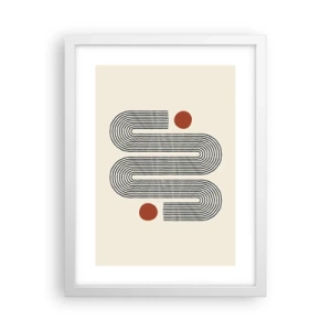 Poster in einem weißen Rahmen - Vom Anfang bis zum Ende - 30x40 cm