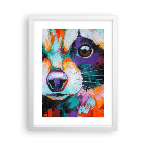 Poster in einem weißen Rahmen - Nur gute Emotionen - 30x40 cm