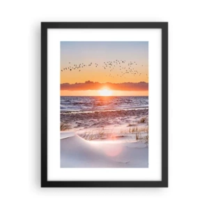 Poster in einem schwarzem Rahmen - Horizontale Landschaft - 30x40 cm