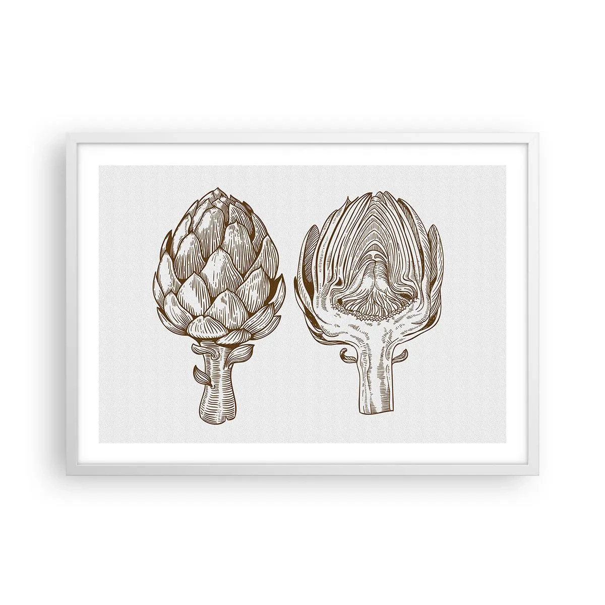 Poster in einem weißen Rahmen - Anatomie-Lektion - 70x50 cm