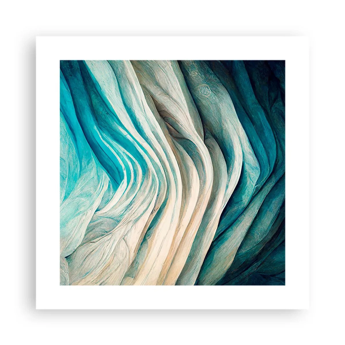 Poster - Blaue Unersättlichkeit - 40x40 cm