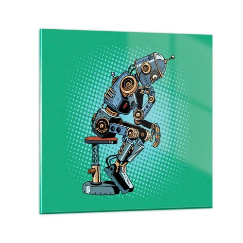 Glasbild - Bild auf glas - Über der Essenz des Seins - 70x70 cm