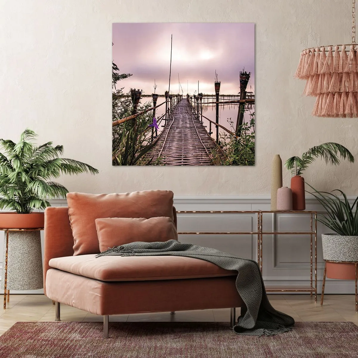 Bild auf Leinwand - Leinwandbild - Frieden und Ruhe Asiens - 30x30 cm