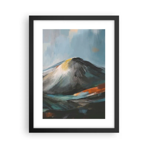 Poster in einem schwarzem Rahmen - Roh und schön - 30x40 cm