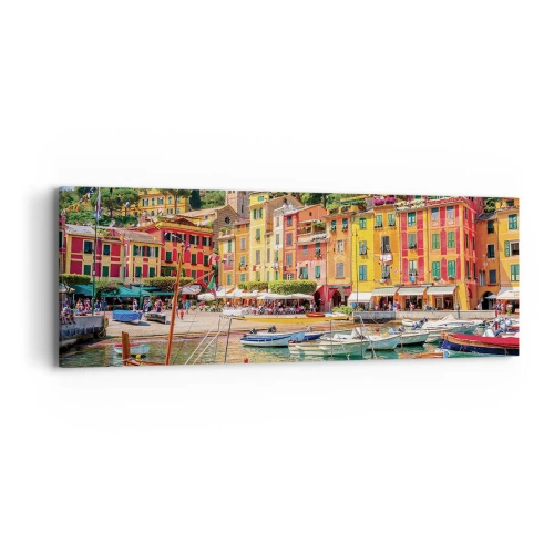 Bild auf Leinwand - Leinwandbild - Italienischer Morgen - 90x30 cm