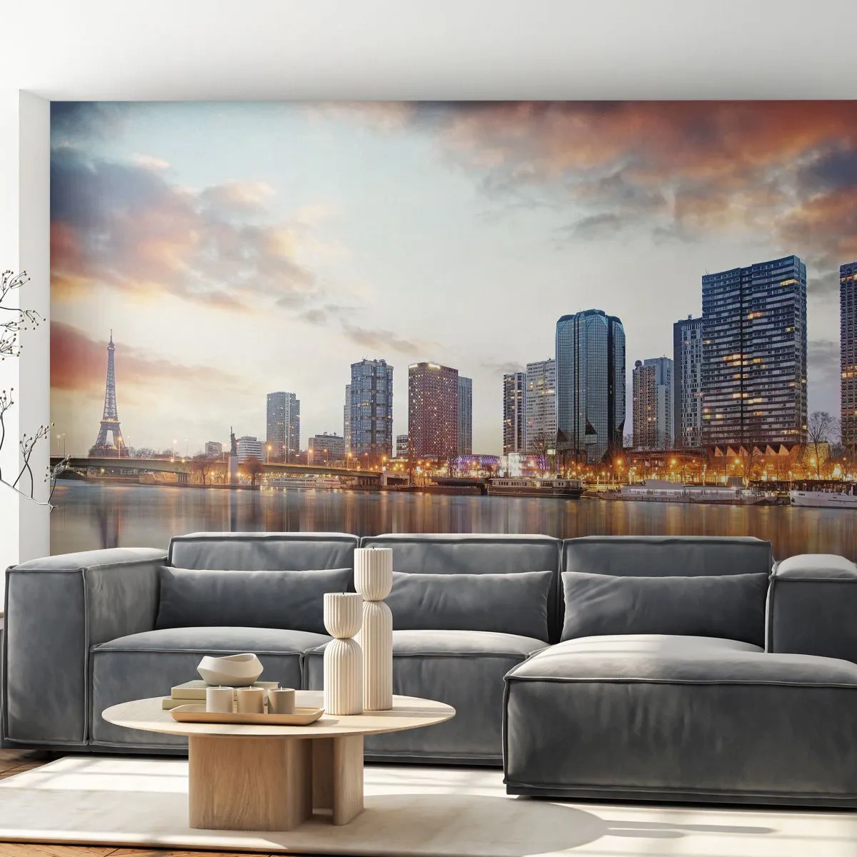 Fototapete Premium Canvas - Die monumentale Ruhe von Paris - Stadt, Paris, Eiffelturm - 300x210 cm
