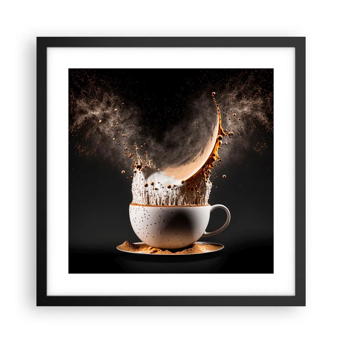 Poster in einem schwarzem Rahmen - Geschmacksexplosion - 40x40 cm