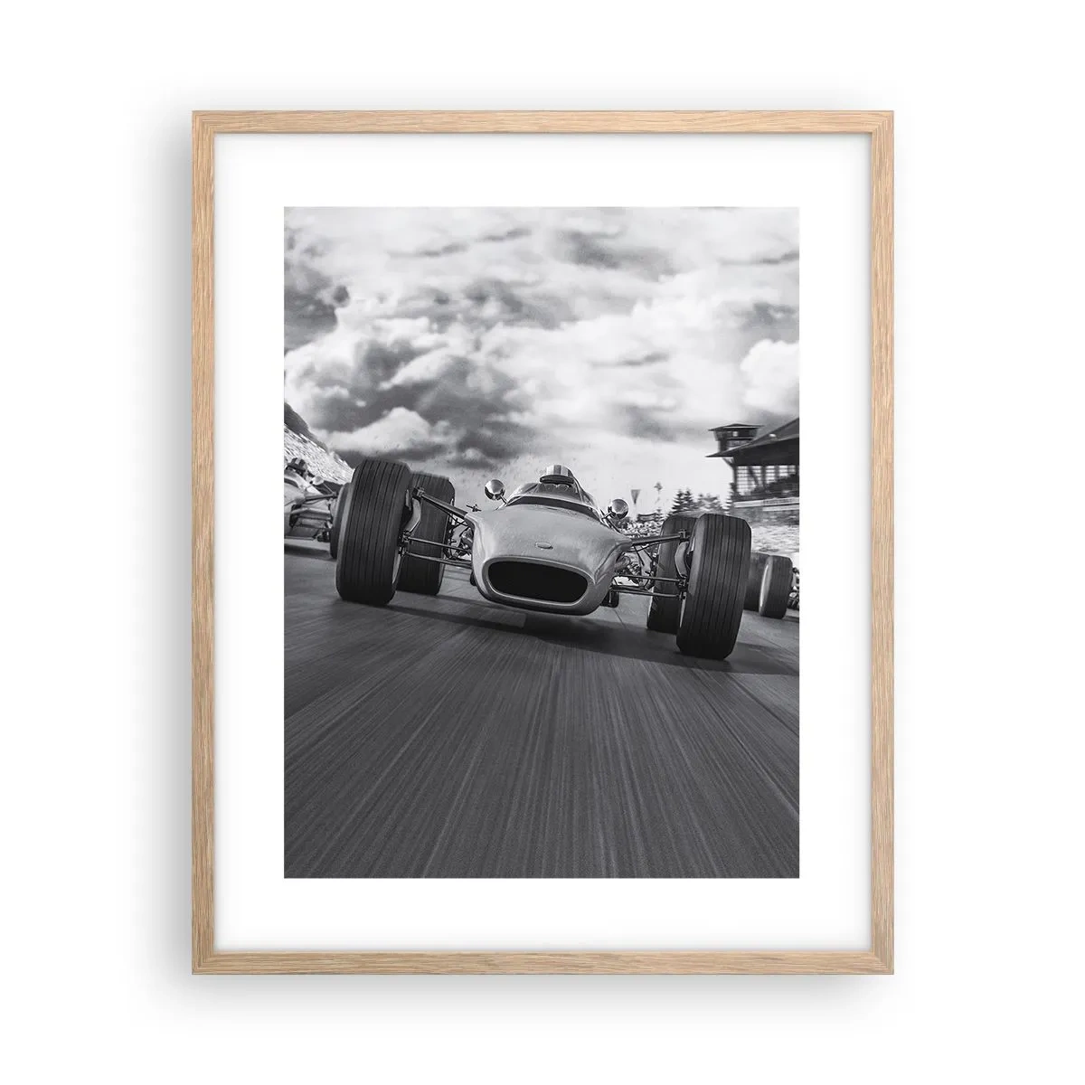 Poster in einem Rahmen aus heller Eiche - Power ist da! - 40x50 cm