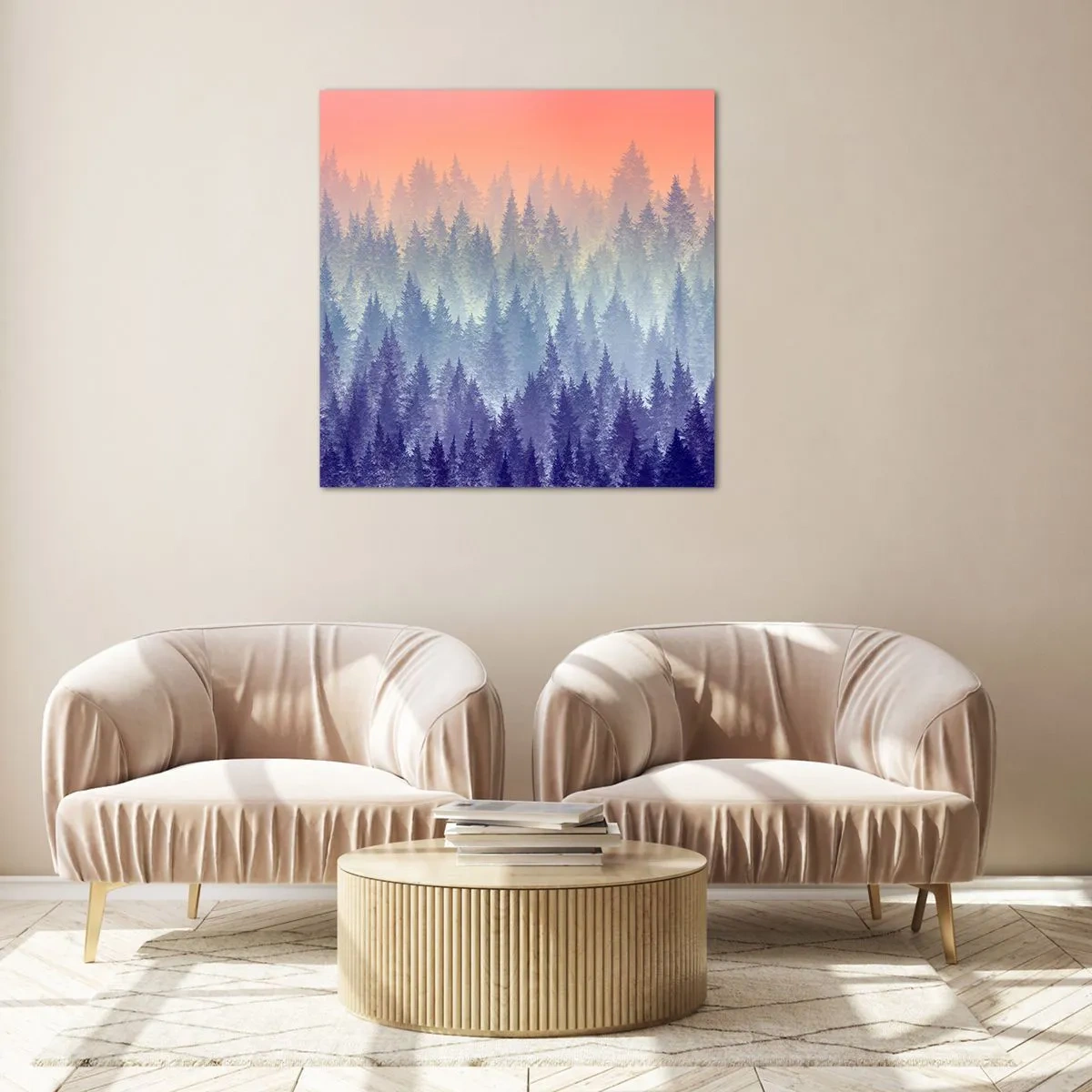 Glasbild - Bild auf glas - Hoch, höher, zum Himmel - 40x40 cm