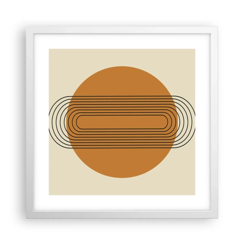 Poster in einem weißen Rahmen - Perfekter Plan - 40x40 cm