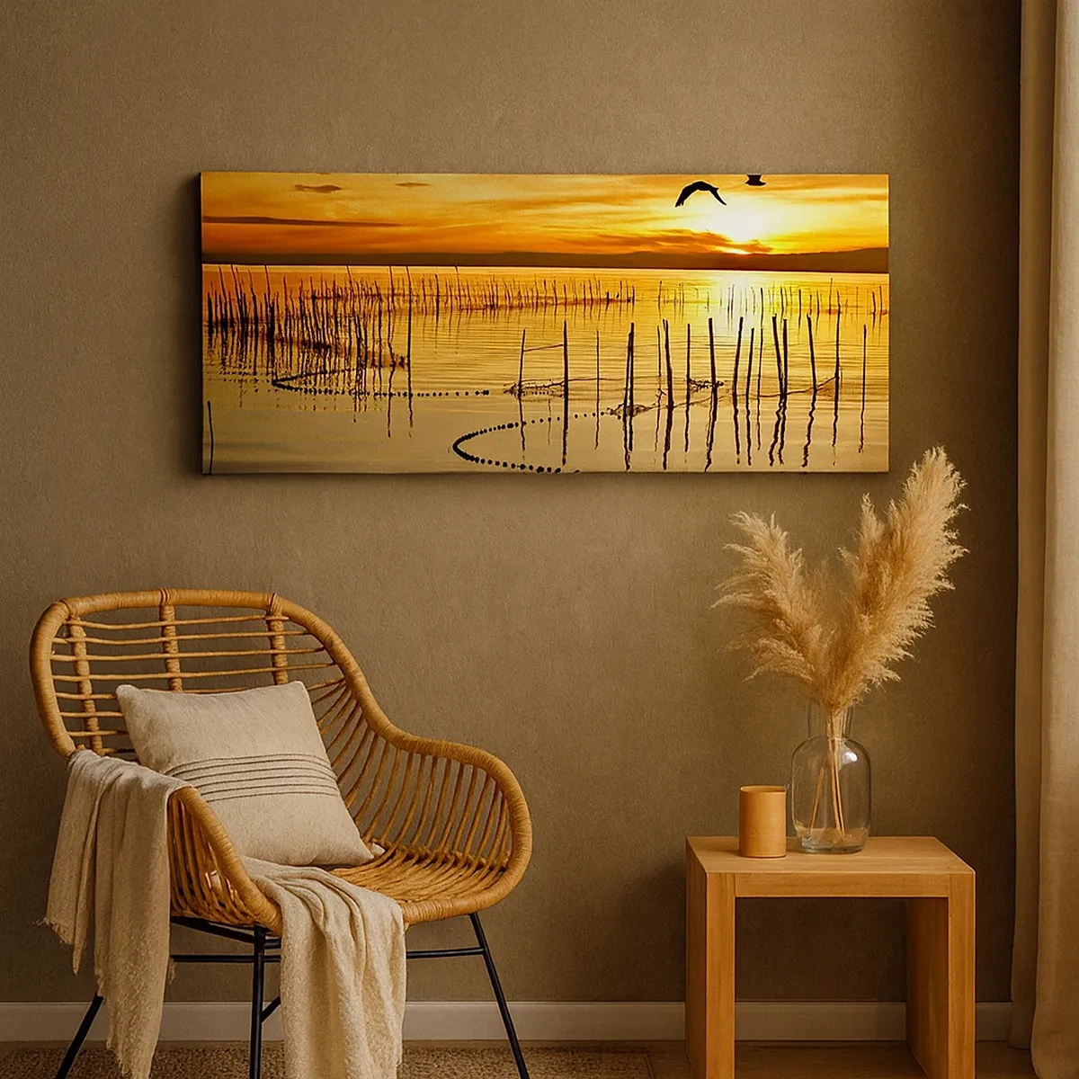 Bild auf Leinwand - Leinwandbild - In der Fischerei - 30x30 cm