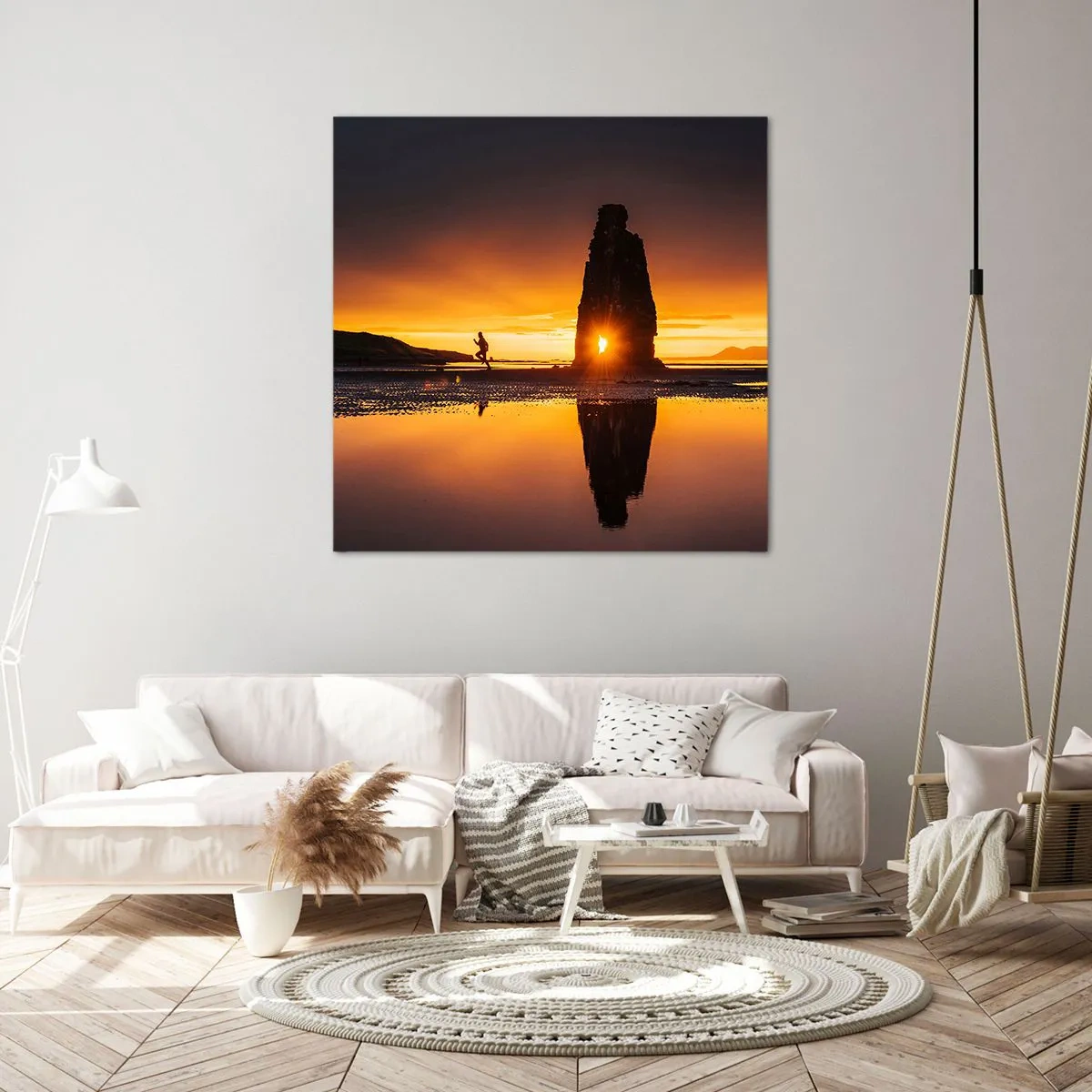 Bild auf Leinwand - Leinwandbild - Nur du und die Natur - 60x60 cm