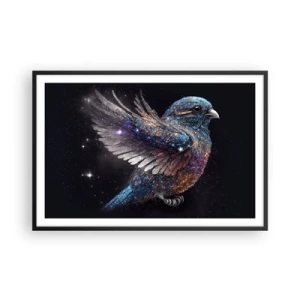 Poster in einem schwarzem Rahmen - Diamantsperling - 91x61 cm