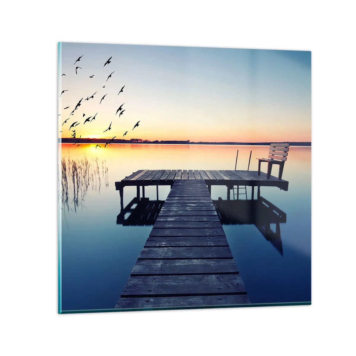 Glasbild - Bild auf glas - Das war ein guter Tag - 30x30 cm