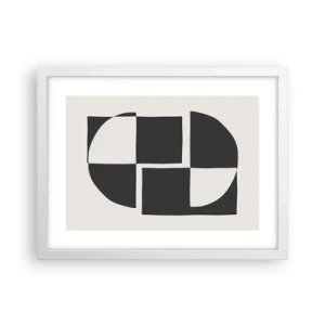 Poster in einem weißen Rahmen - Antithese - Synthese - 40x30 cm