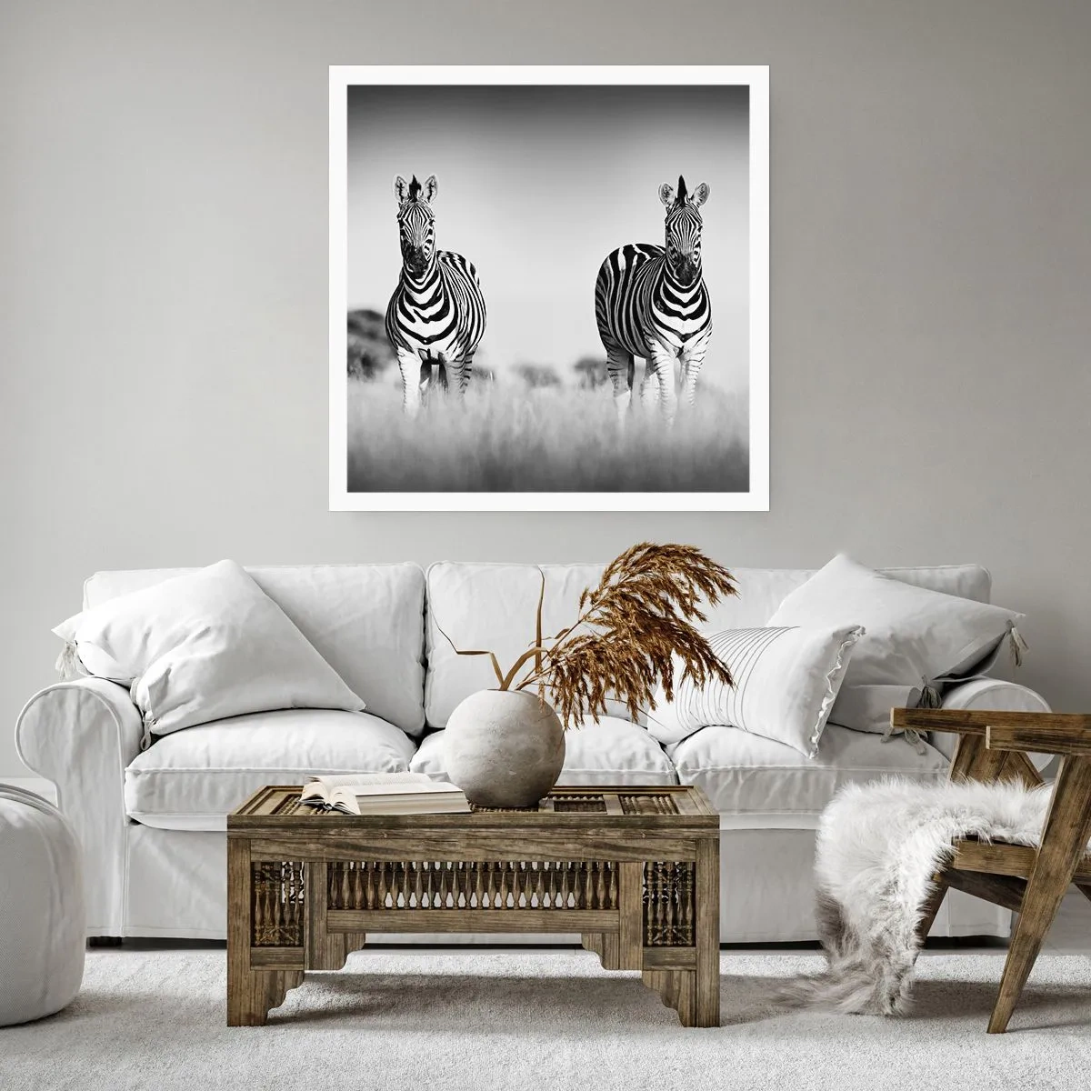 Poster - Die Welt ist doch schwarz-weiß - 60x60 cm