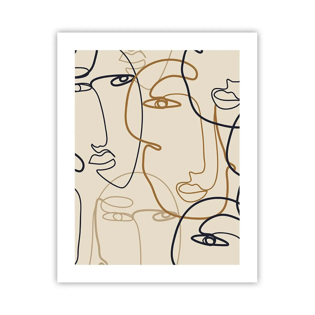 Poster - Das Porträt wird multipliziert - 40x50 cm