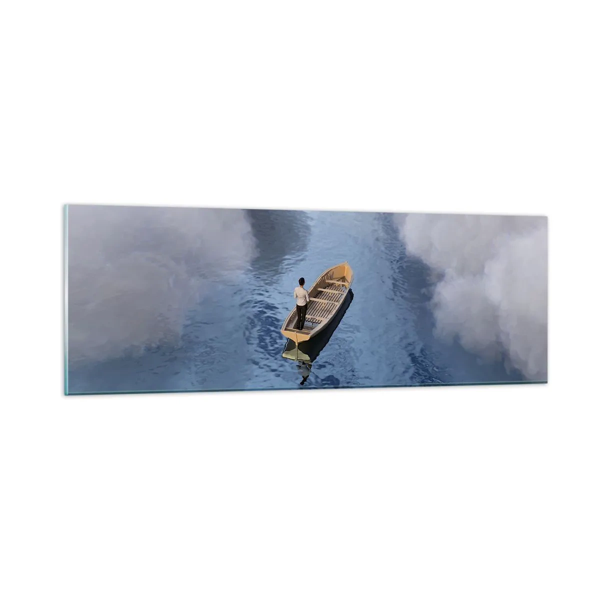 Glasbild - Bild auf glas - Leben – Reise – unbekannt - 90x30 cm