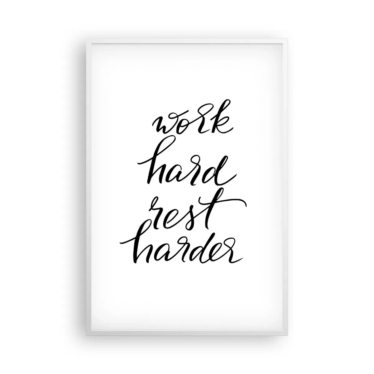 Poster in einem weißen Rahmen - Lebensbalance - 61x91 cm