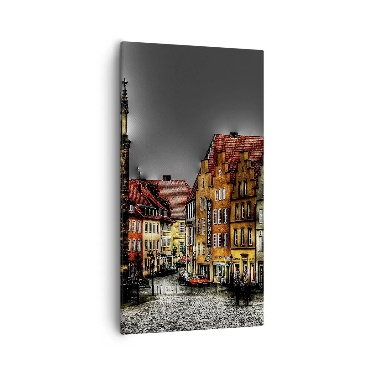 Bild auf Leinwand - Leinwandbild - Es fehlt nur noch ein verzaubertes Taxi - 55x100 cm