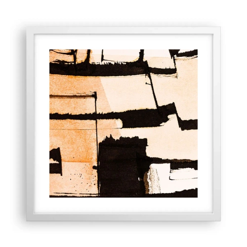 Poster in einem weißen Rahmen - Also doch Ordnung - 40x40 cm