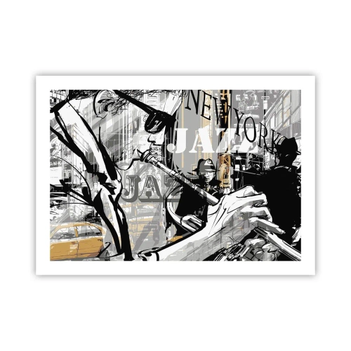 Poster - Im Rhythmus von New York - 70x50 cm