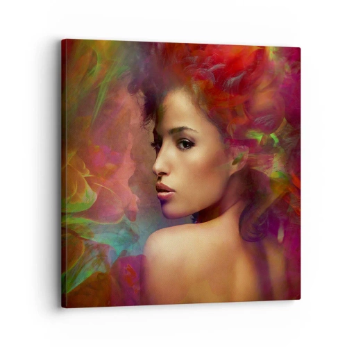 Bild auf Leinwand - Leinwandbild - Schöner als ein Regenbogen, so zart wie ein Nebel - 30x30 cm