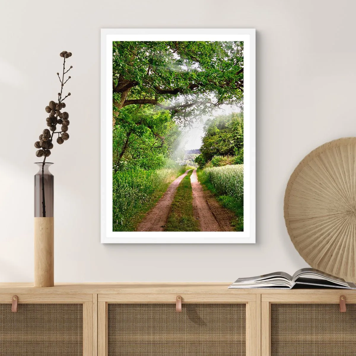 Poster in einem weißen Rahmen - Et in Arcadia ego - 40x50 cm